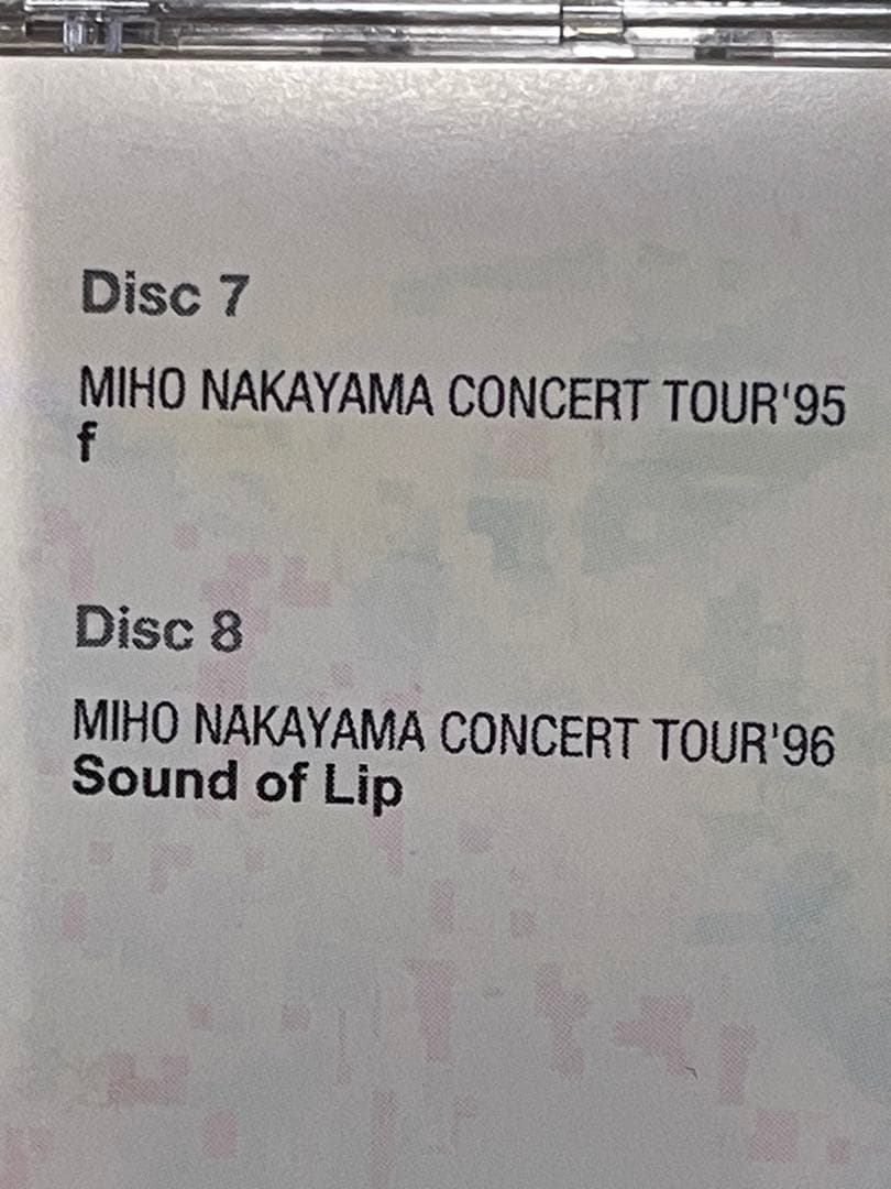 欠品あり 中山美穂　Miho Nakayama Complete DVD BOX