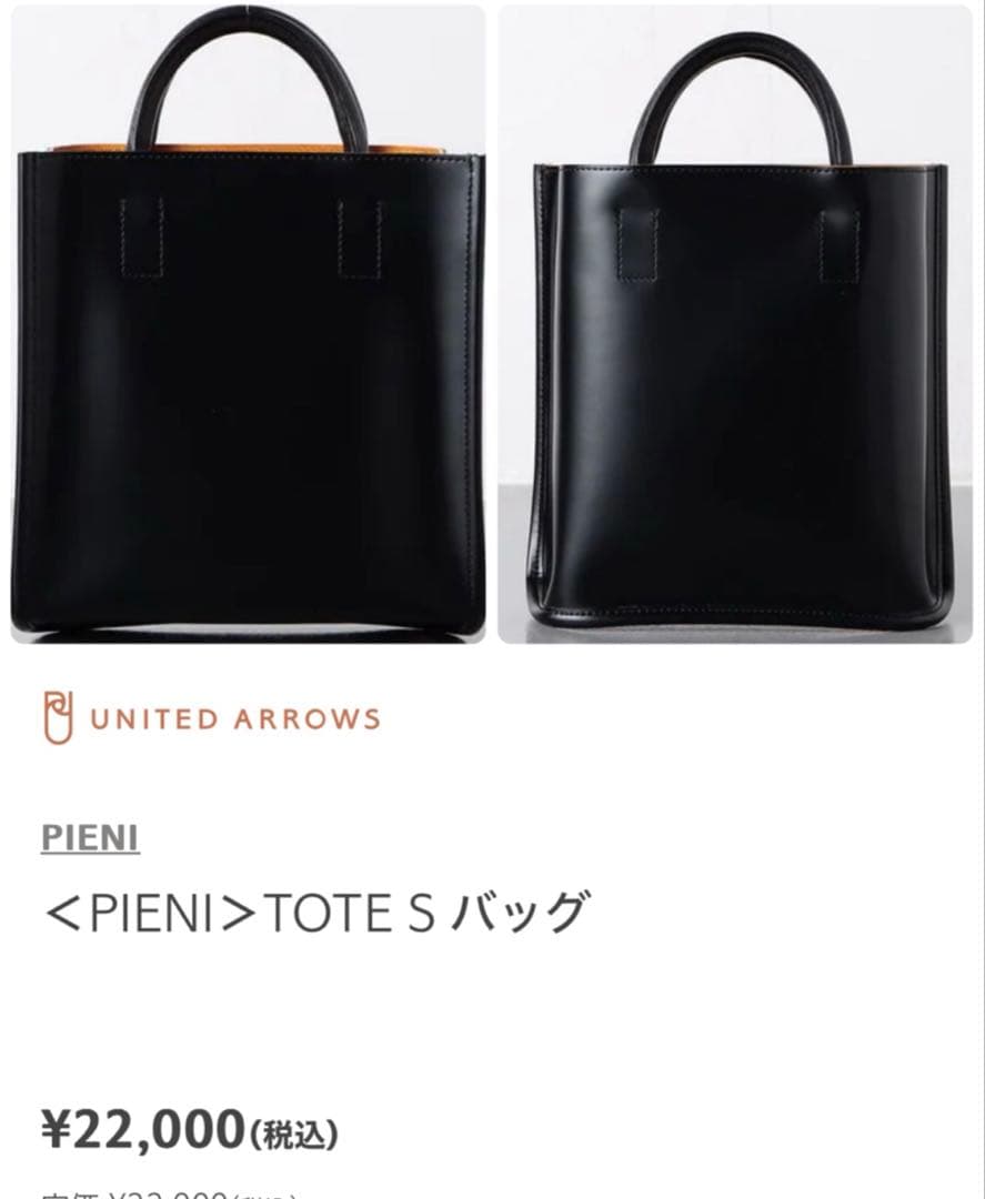 【美品　未使用品】PIENI TOTE S