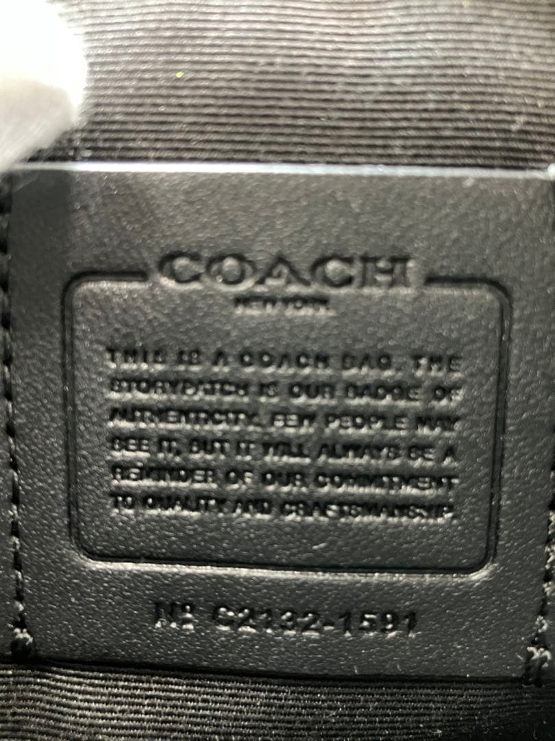 【美品】COACH シグネチャーダブルファスナー 2wayショルダーバッグ