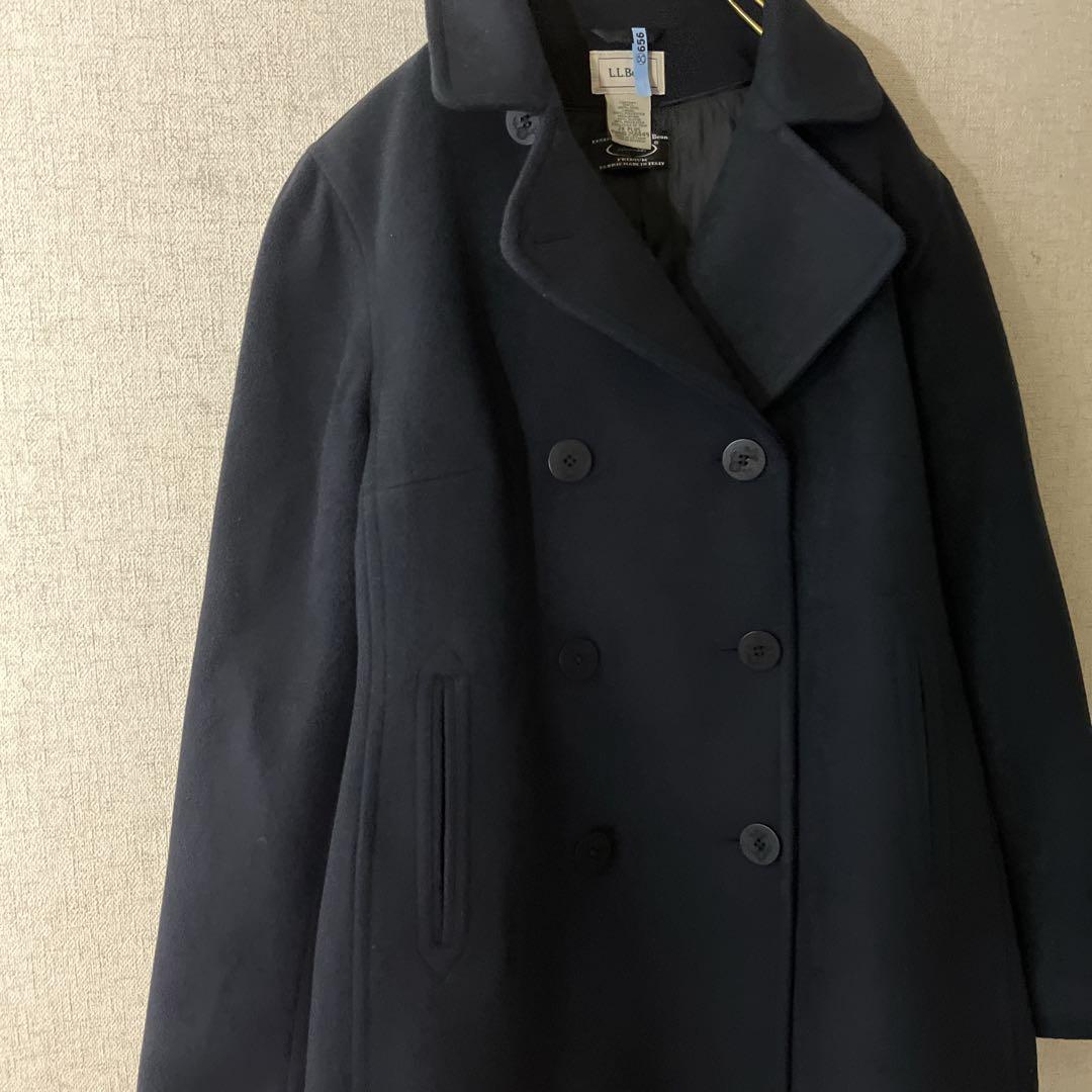 L.L.Beanエルエルビーン ピーコート ネイビー 中綿入りクリーニング済み.