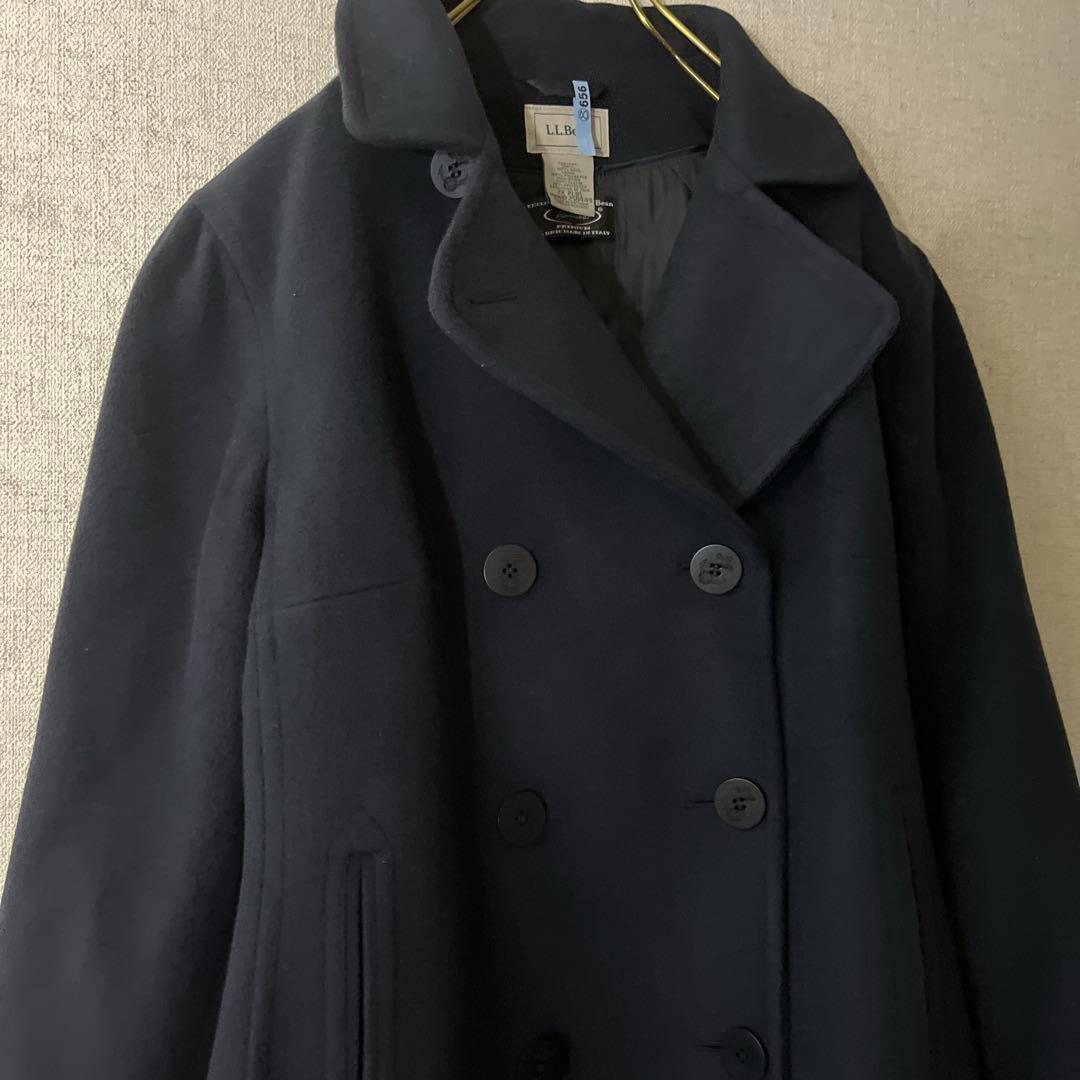 L.L.Beanエルエルビーン ピーコート ネイビー 中綿入りクリーニング済み.