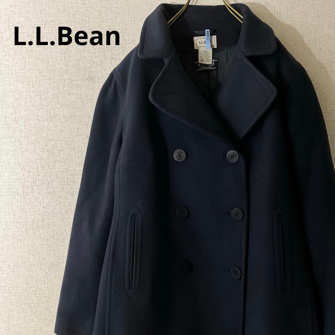 L.L.Beanエルエルビーン ピーコート ネイビー 中綿入りクリーニング済み.