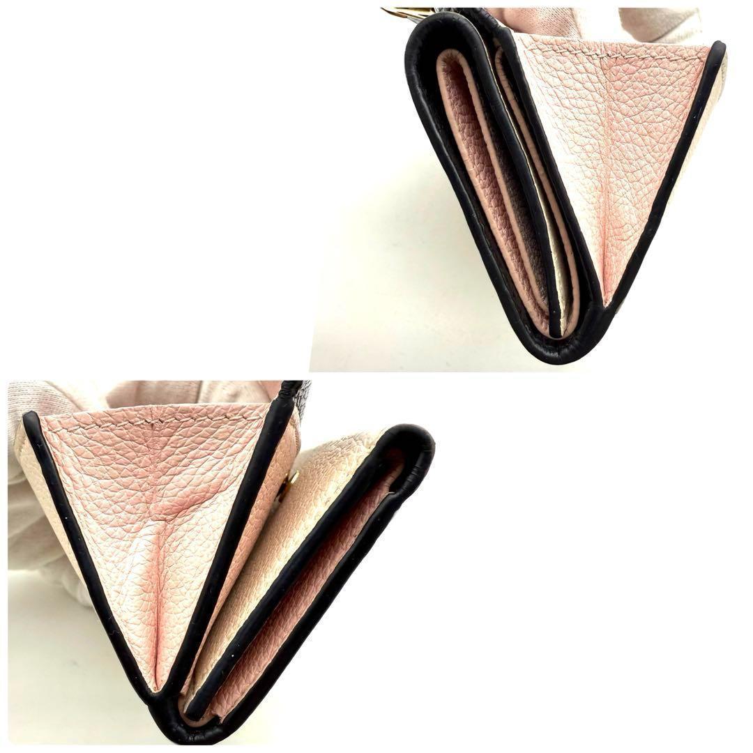 ルイヴィトン ポルトフォイユ ロックミニ 三つ折り コンパクト 財布