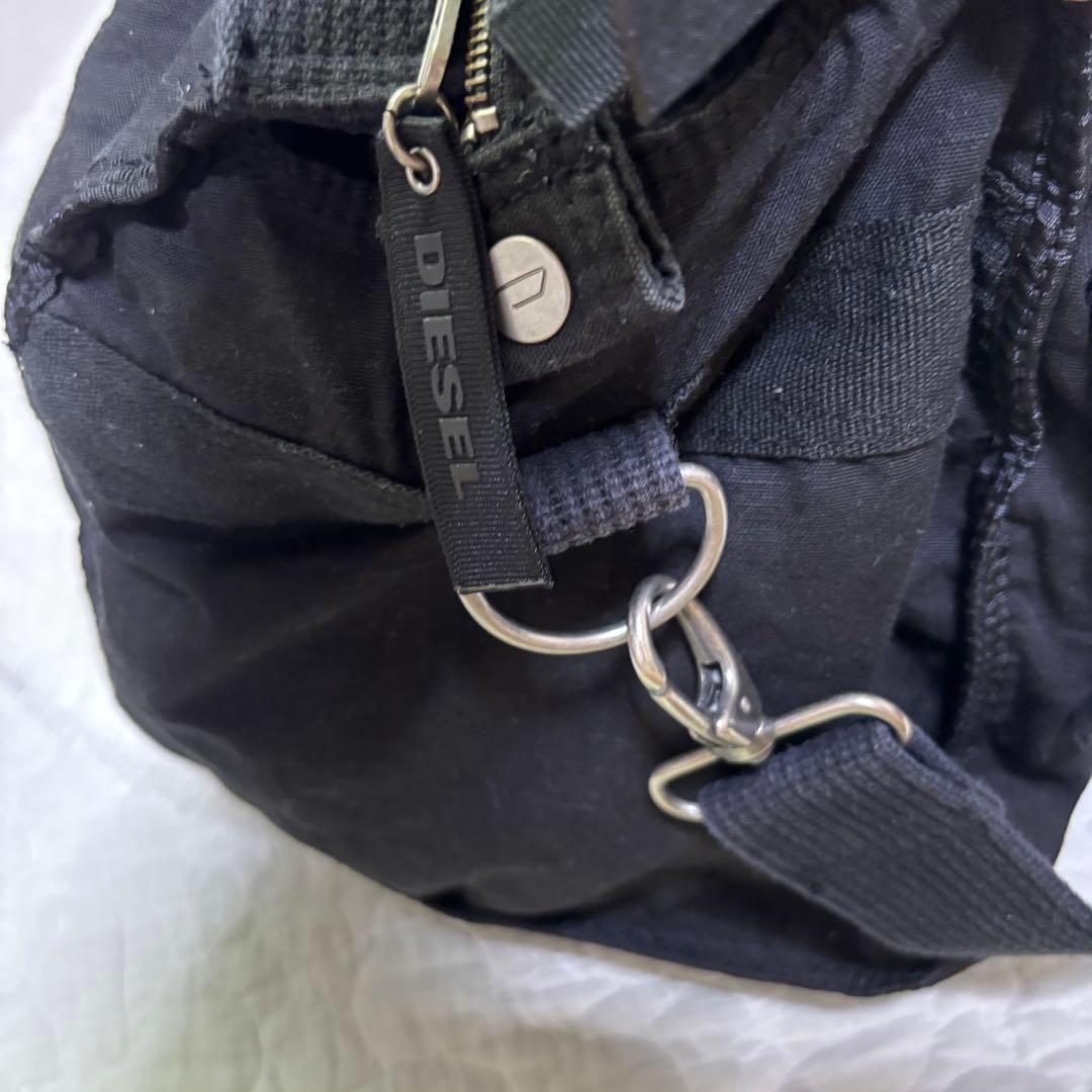【極希少】ディーゼル　アーカイブメタルロゴ　ボストンバッグ　y2k 2層　大容量