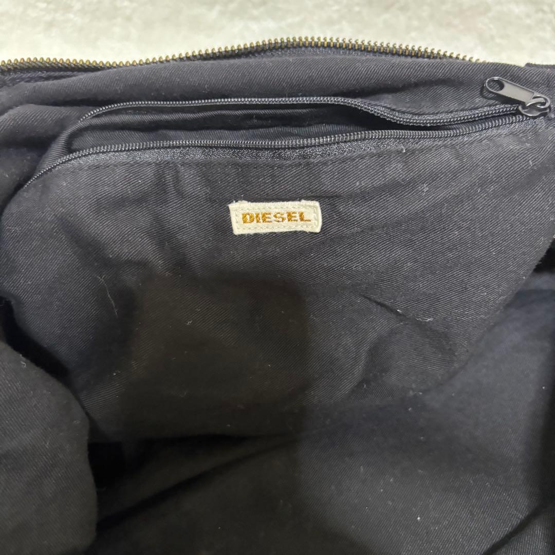【極希少】ディーゼル　アーカイブメタルロゴ　ボストンバッグ　y2k 2層　大容量