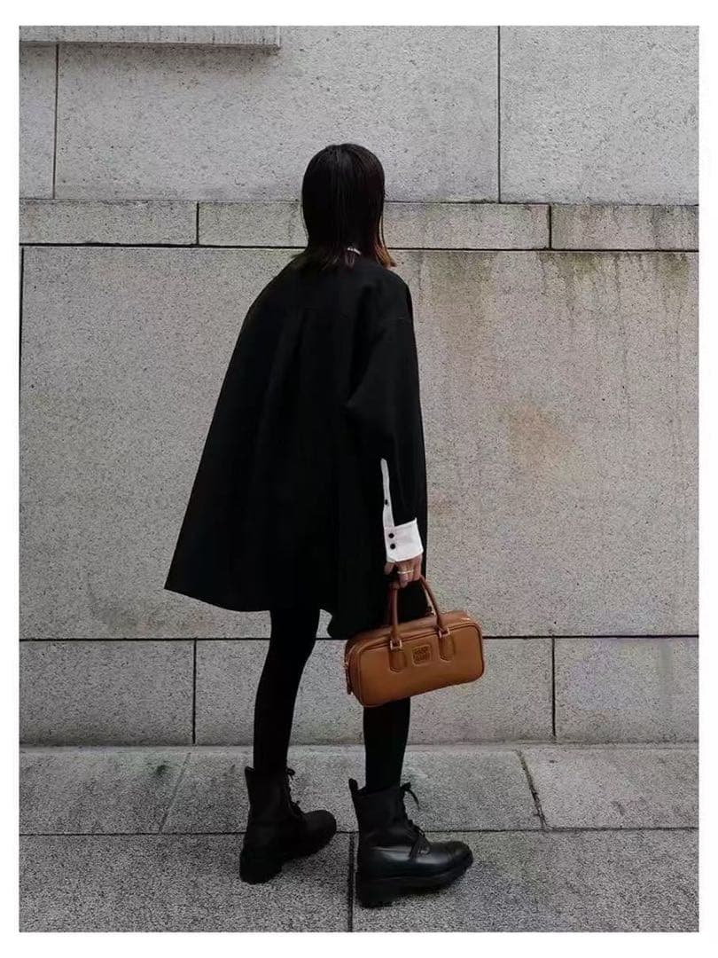 セール　即日発送　machatt マチャット　ダブルクロスバイカラードレス　黒