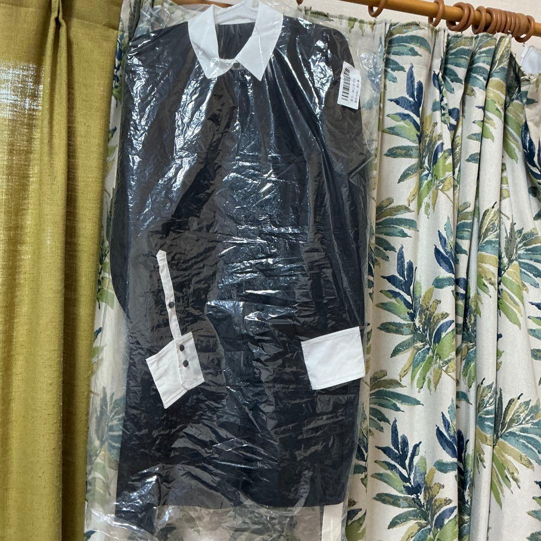 セール　即日発送　machatt マチャット　ダブルクロスバイカラードレス　黒