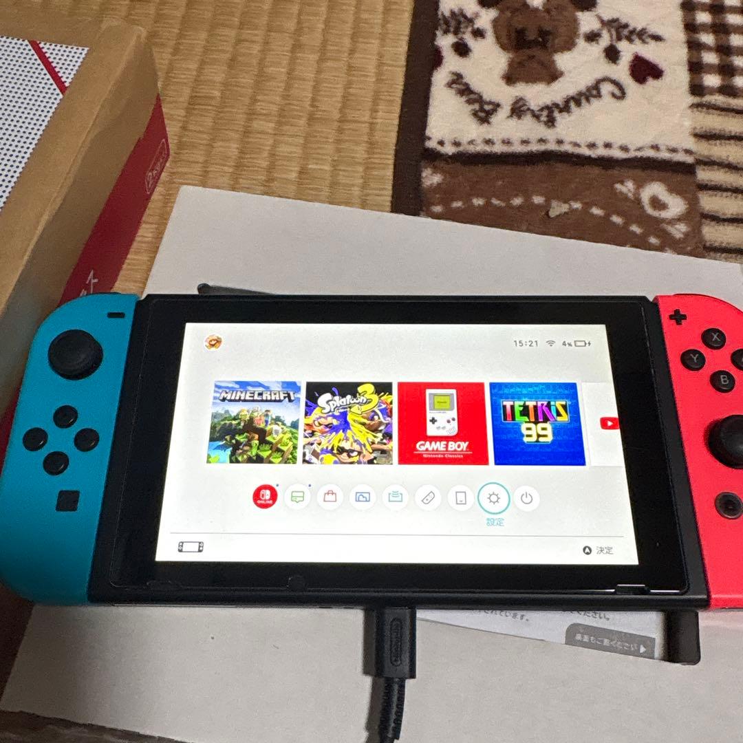 Nintendo Switch 本体 赤/青　グリップコントローラ付
