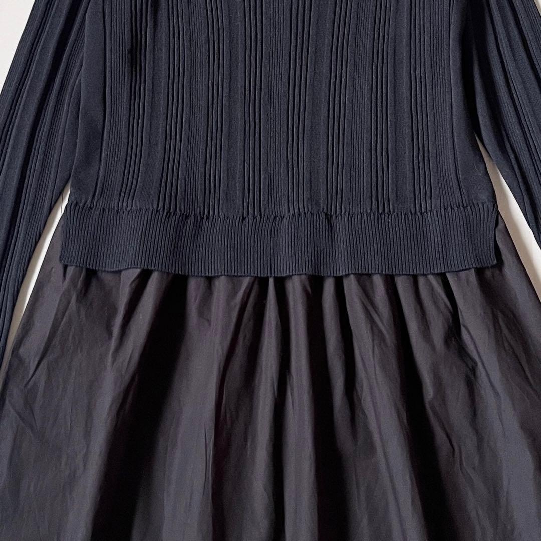 未使用✨ ダーマコレクション リブニットドッキングワンピース 大きいサイズ LL