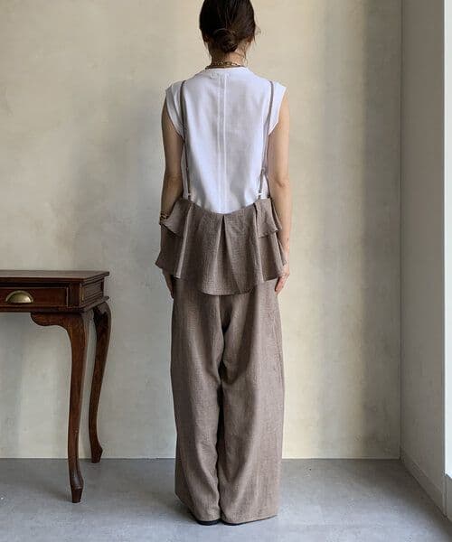 新品　タグ付　フリルビスチェキャミサロペット