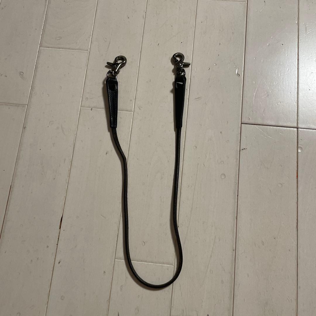 ぽ*ん様 ナンバーナイン レザー ブラック ウォレットチェーン スタッズ付き