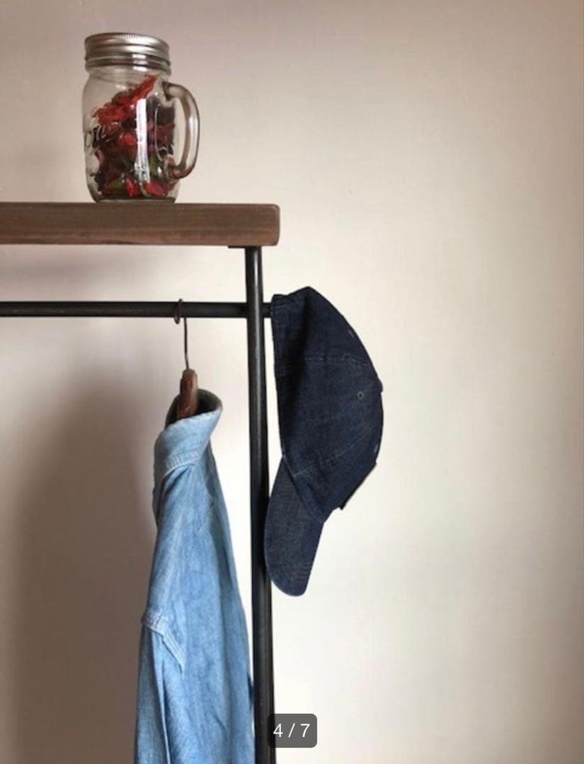 数量限定　特別価格　貴重　2段　特大　ハンガーラック　古材　ディスプレイラック