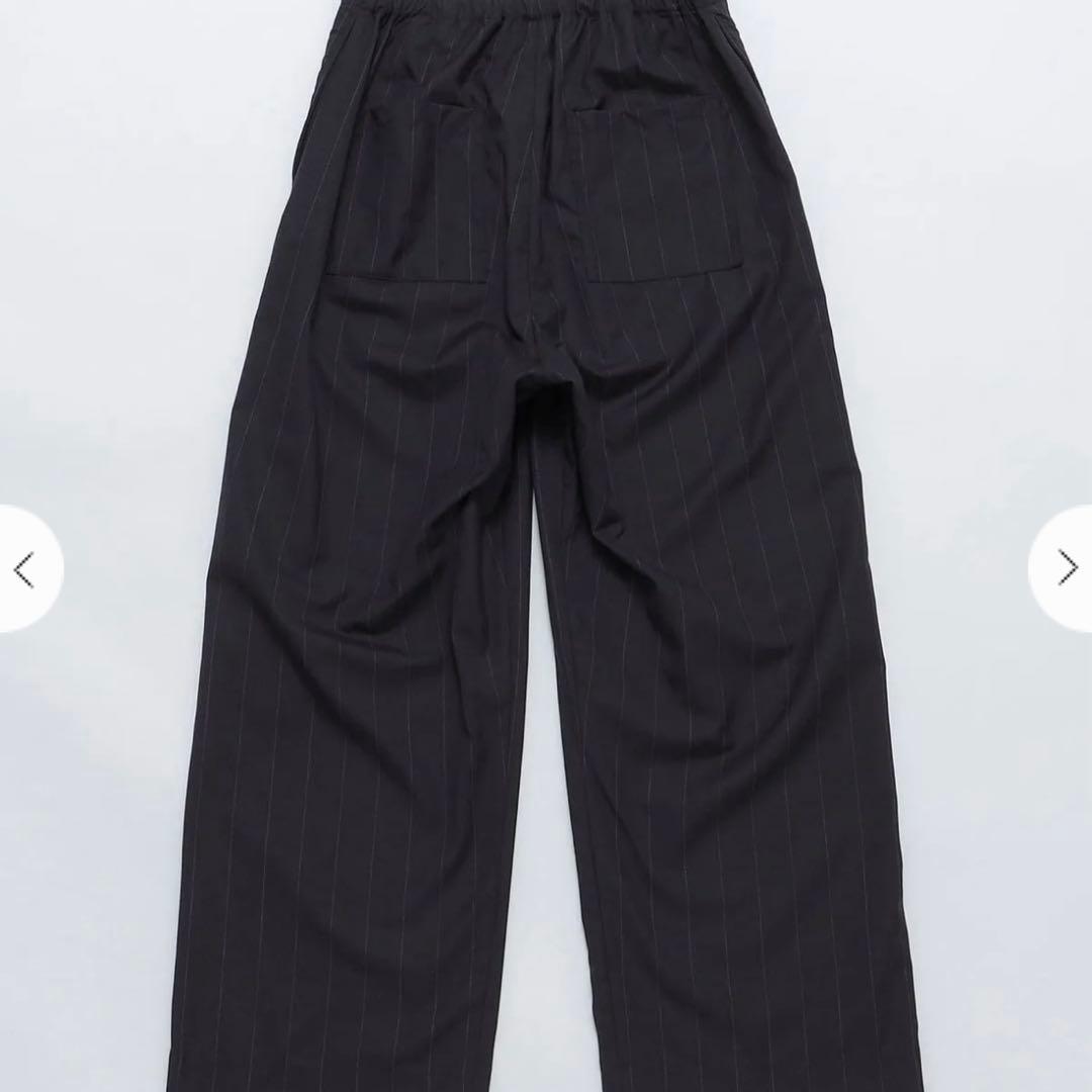 スーツ SEEALL: EASY PANTS NAVY STRIPE