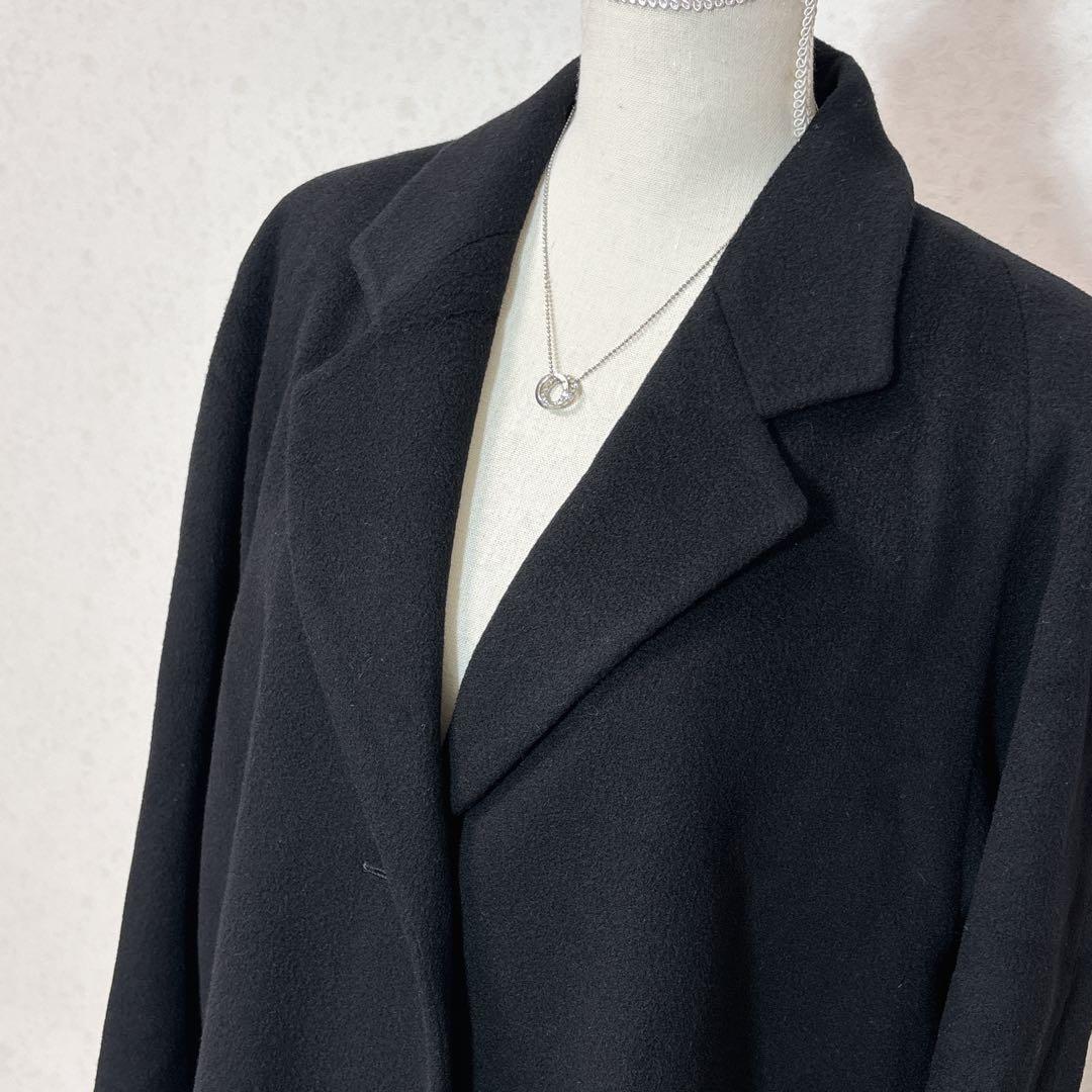 美品　Admyraイングランド製カシミヤ100%ロングコート上品　柔らか・軽〜い