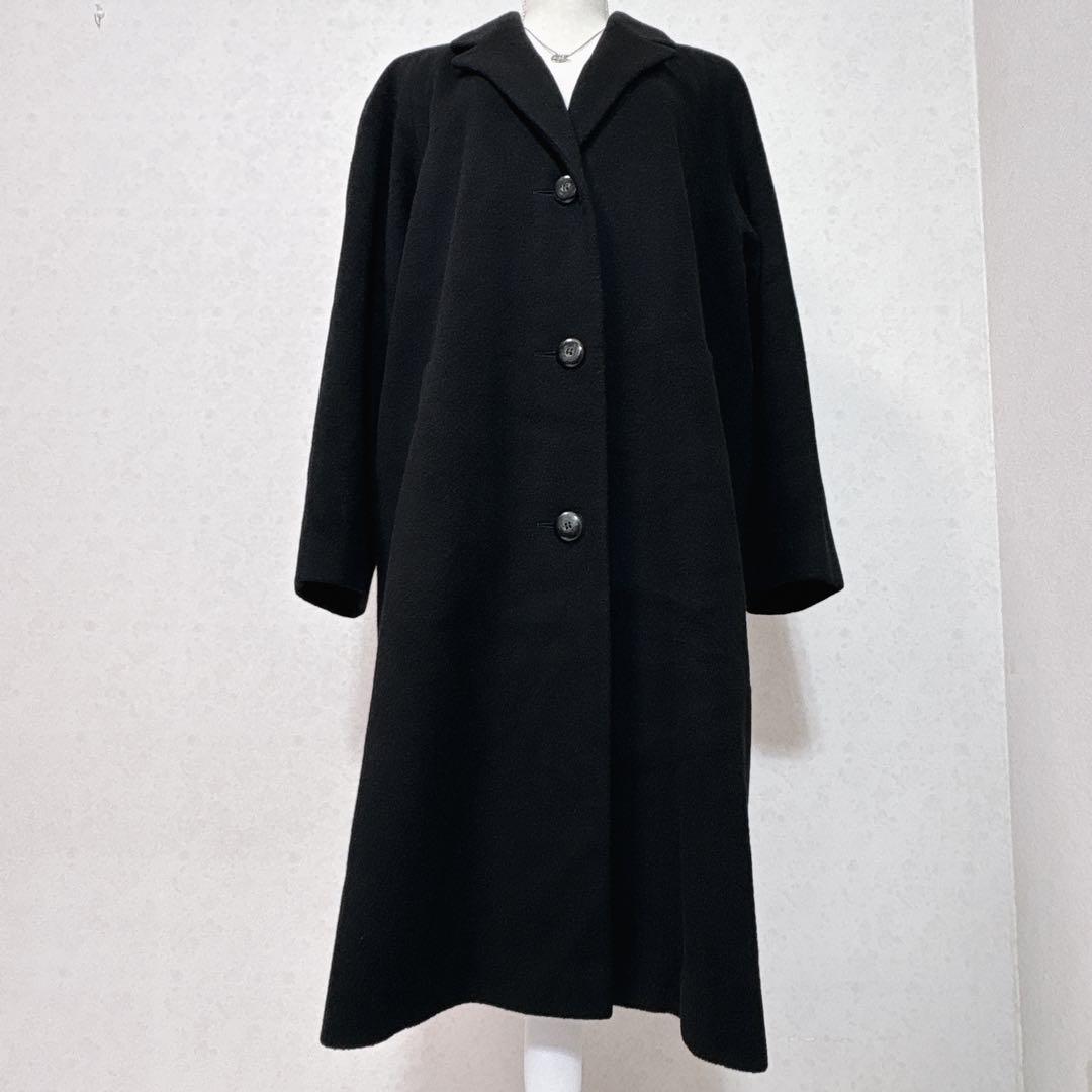 美品　Admyraイングランド製カシミヤ100%ロングコート上品　柔らか・軽〜い