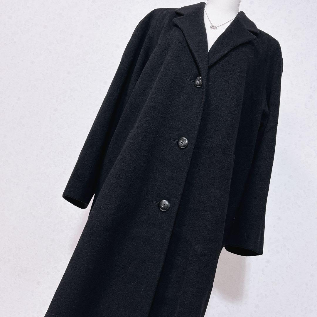 美品　Admyraイングランド製カシミヤ100%ロングコート上品　柔らか・軽〜い