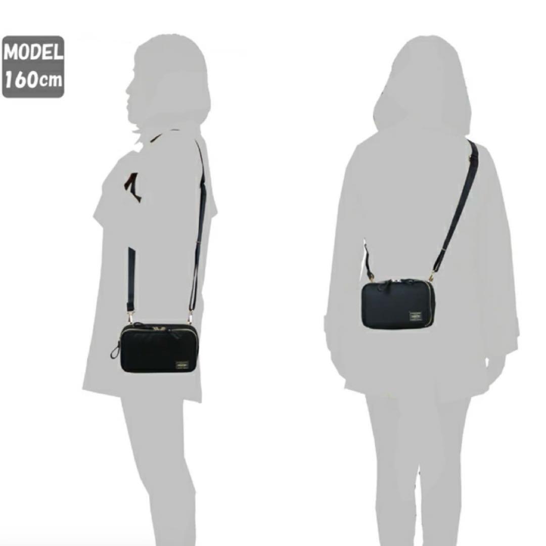 ポーター シア ウォレットショルダーバッグ ブラック