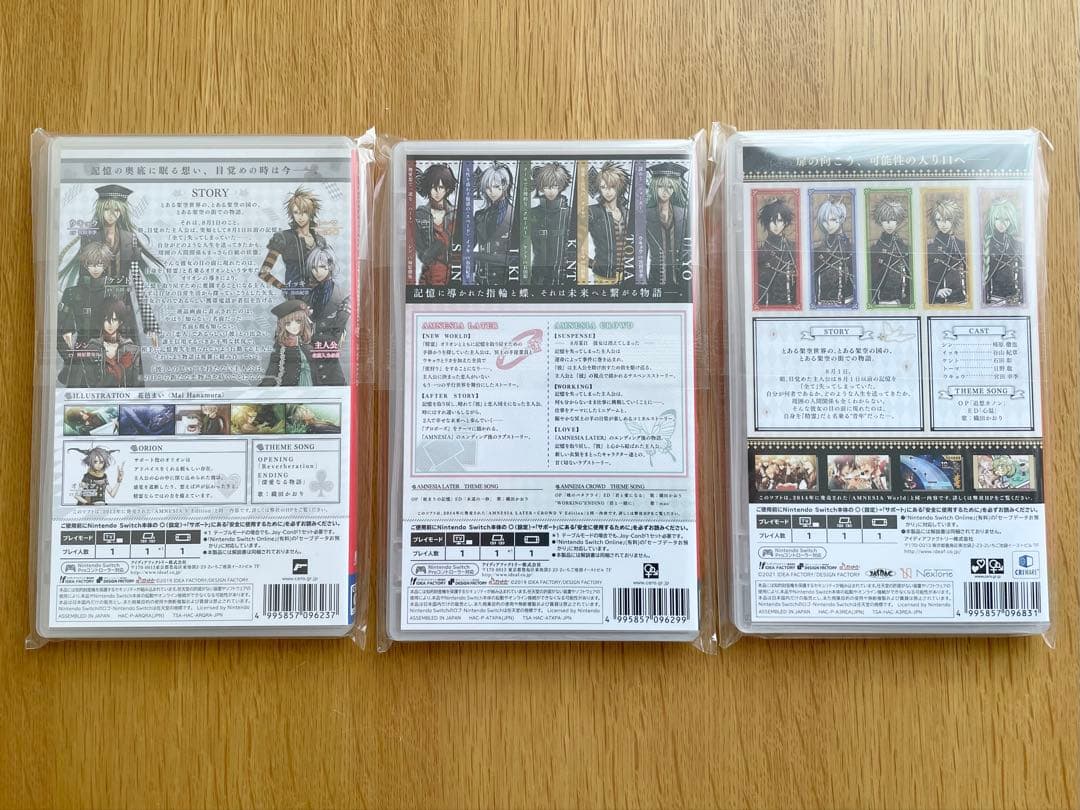 AMNESIA for Nintendo Switch 通常版3種