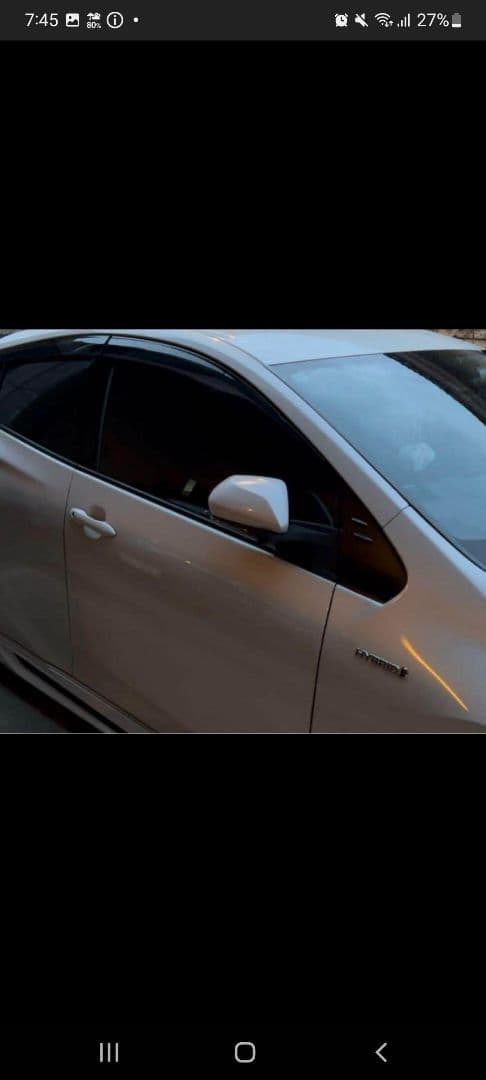 50プリウス前期・後期 静電気で取付 スモークウィンドウフィルム風 サンシェード