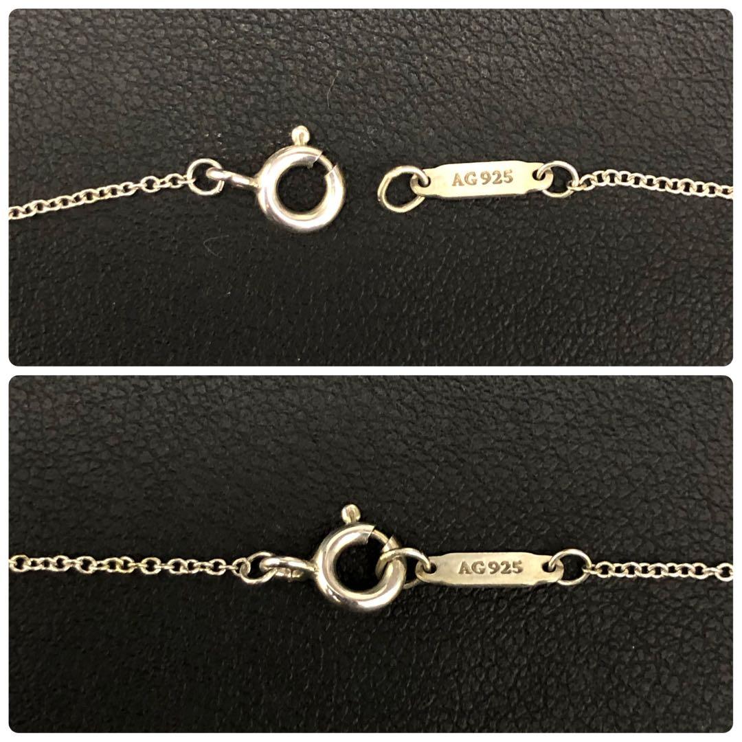 (C011607)Tiffany リターントゥグリーンダブル ハートネックレス