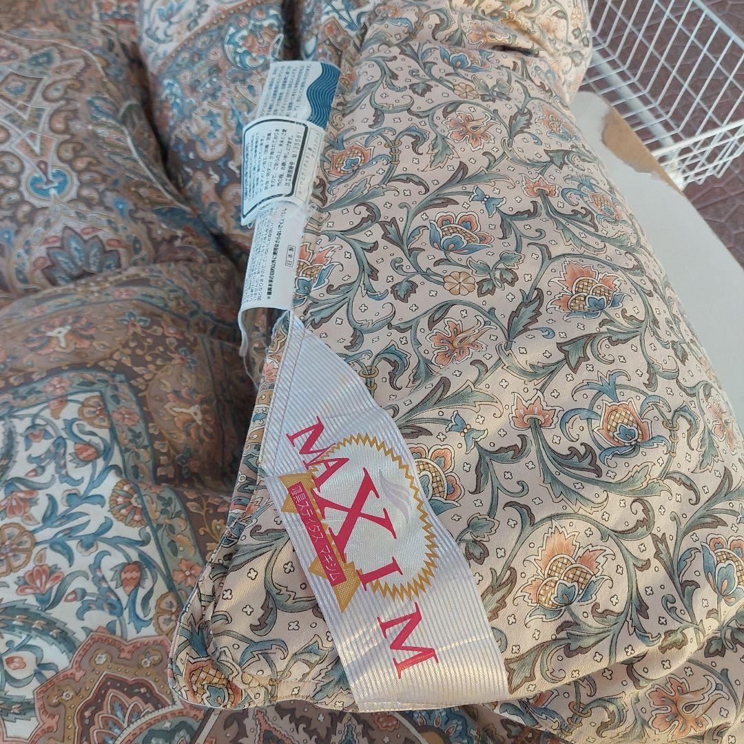 羽毛花柄掛け布団 中古品