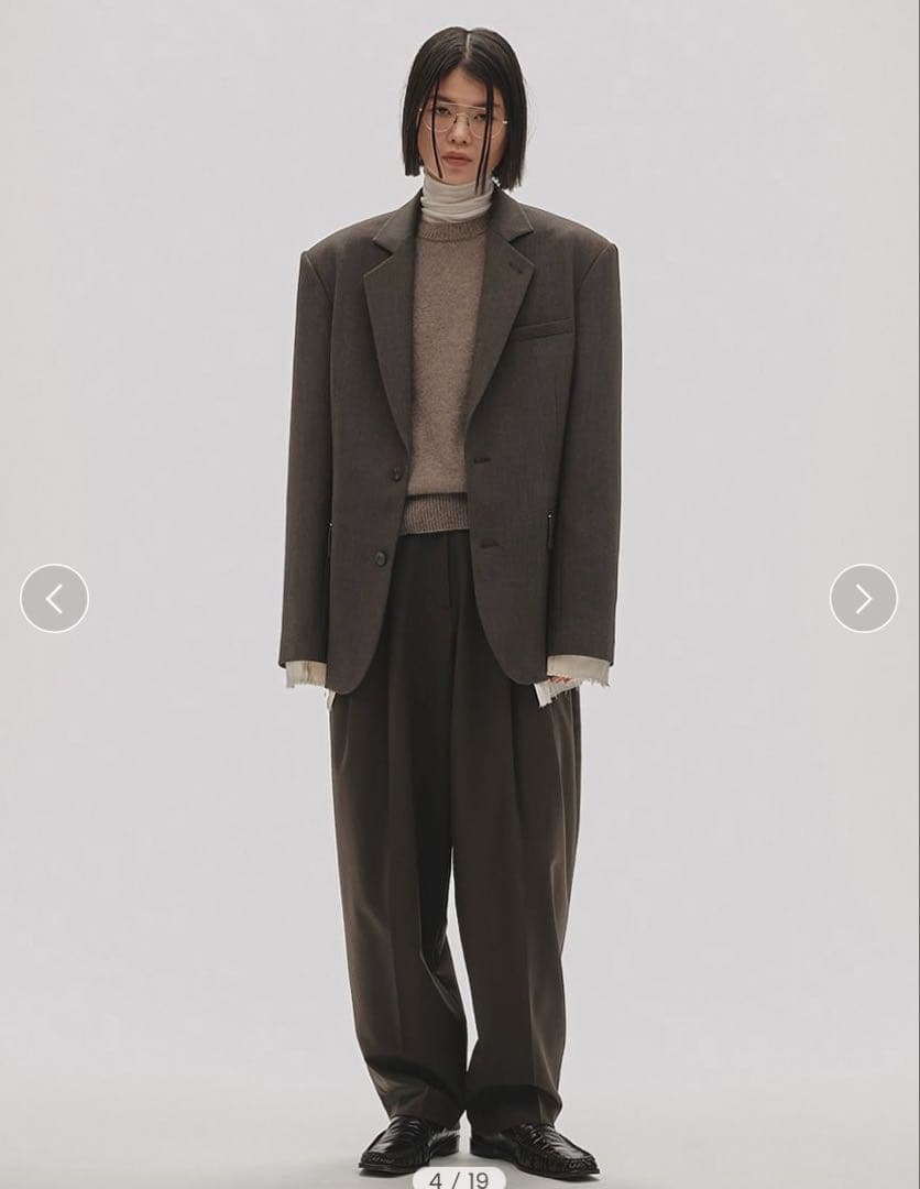 【新品】todayful Tapered Tuck Trousers