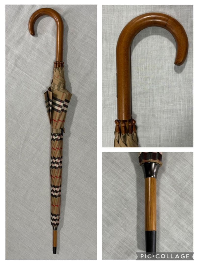 美品　Burberry's バーバリーズ　ノバチェック　長傘　雨傘