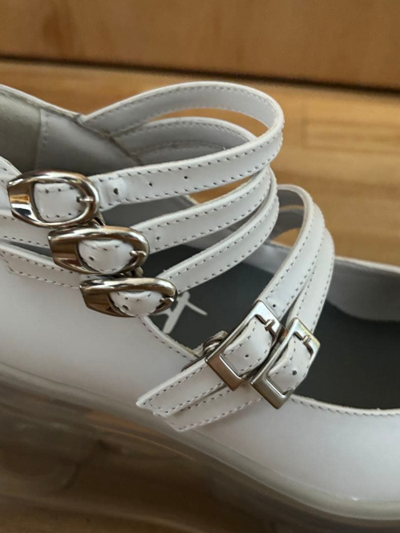 Maryjane shoes/White　24センチ相当