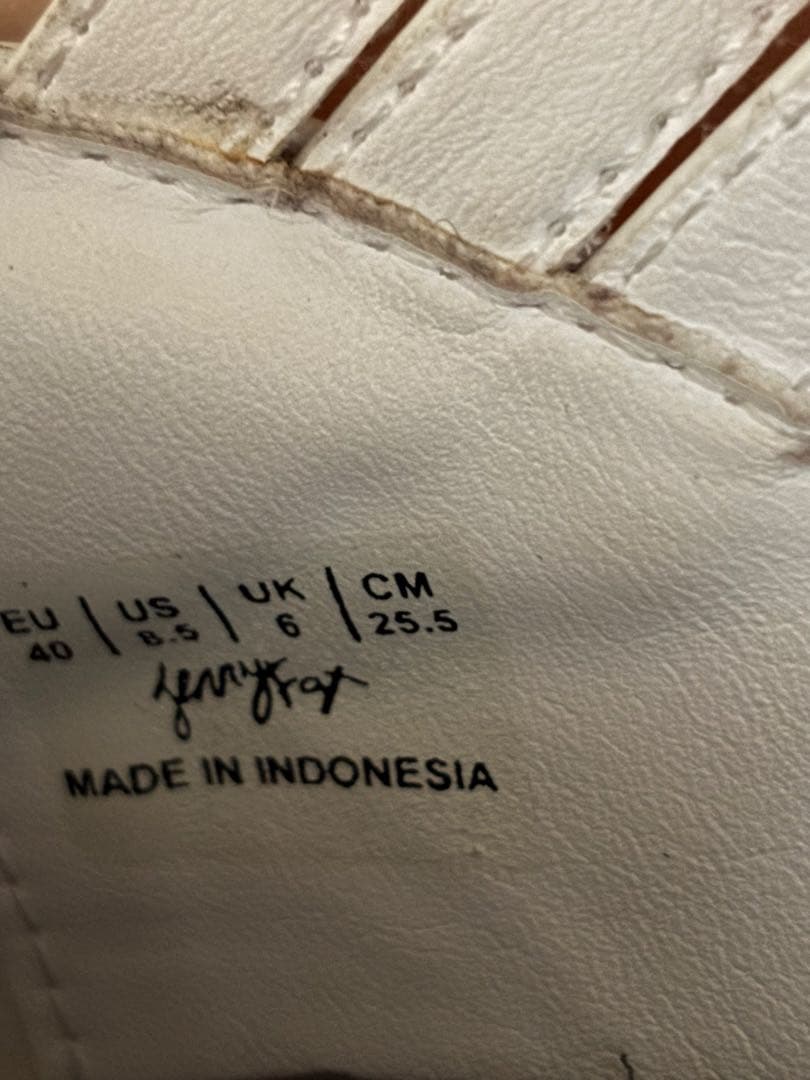 Maryjane shoes/White　24センチ相当