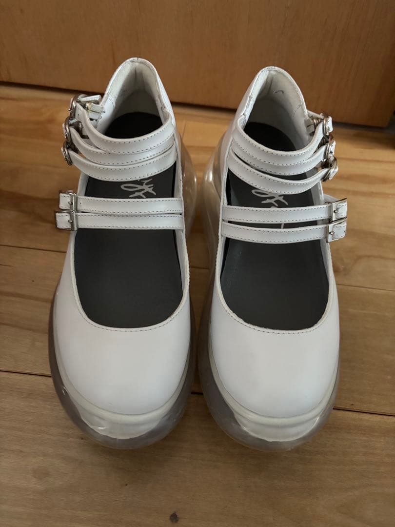 Maryjane shoes/White　24センチ相当
