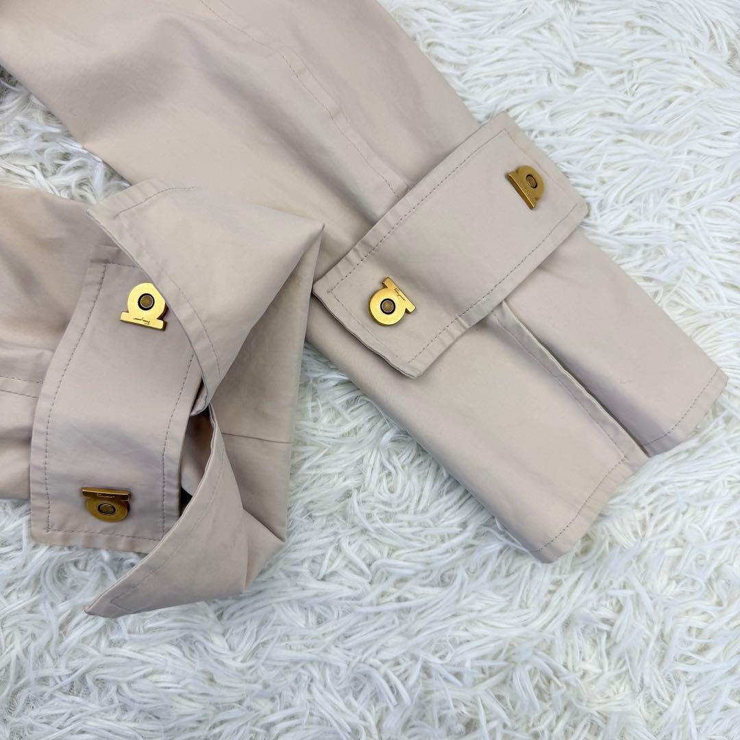 専用 サルヴァトーレフェラガモ ステンカラーコート ベルト ガンチーニ 金具