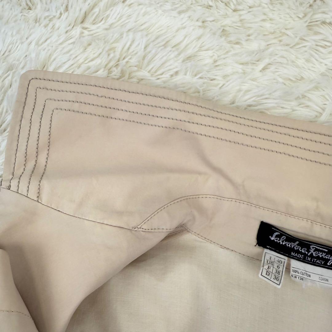 専用 サルヴァトーレフェラガモ ステンカラーコート ベルト ガンチーニ 金具