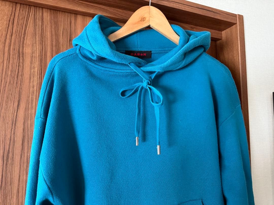 CABaN コットンカシミヤパーカー M BLUE ギャバン
