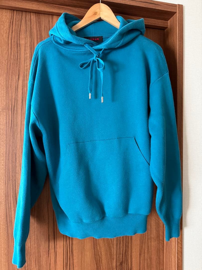 CABaN コットンカシミヤパーカー M BLUE ギャバン