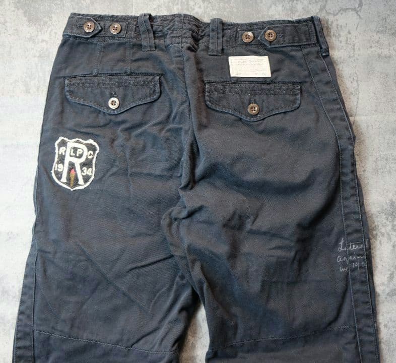 90s【ポロ ラルフローレン】 パラシュート カーゴパンツ ブラック y2k
