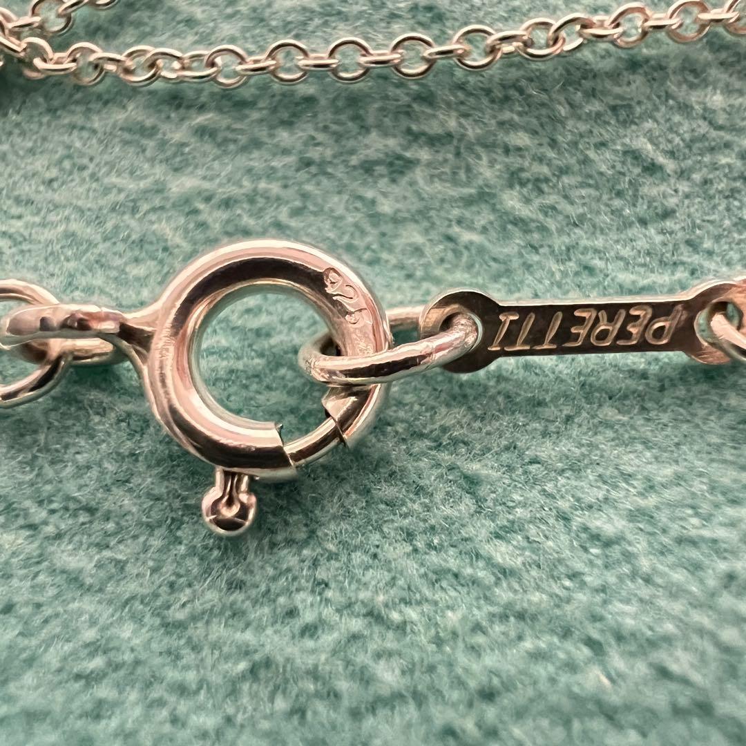 美品✨ティファニー✨TIFFANY✨ビーン ネックレス✨SV925【おまけ付き】