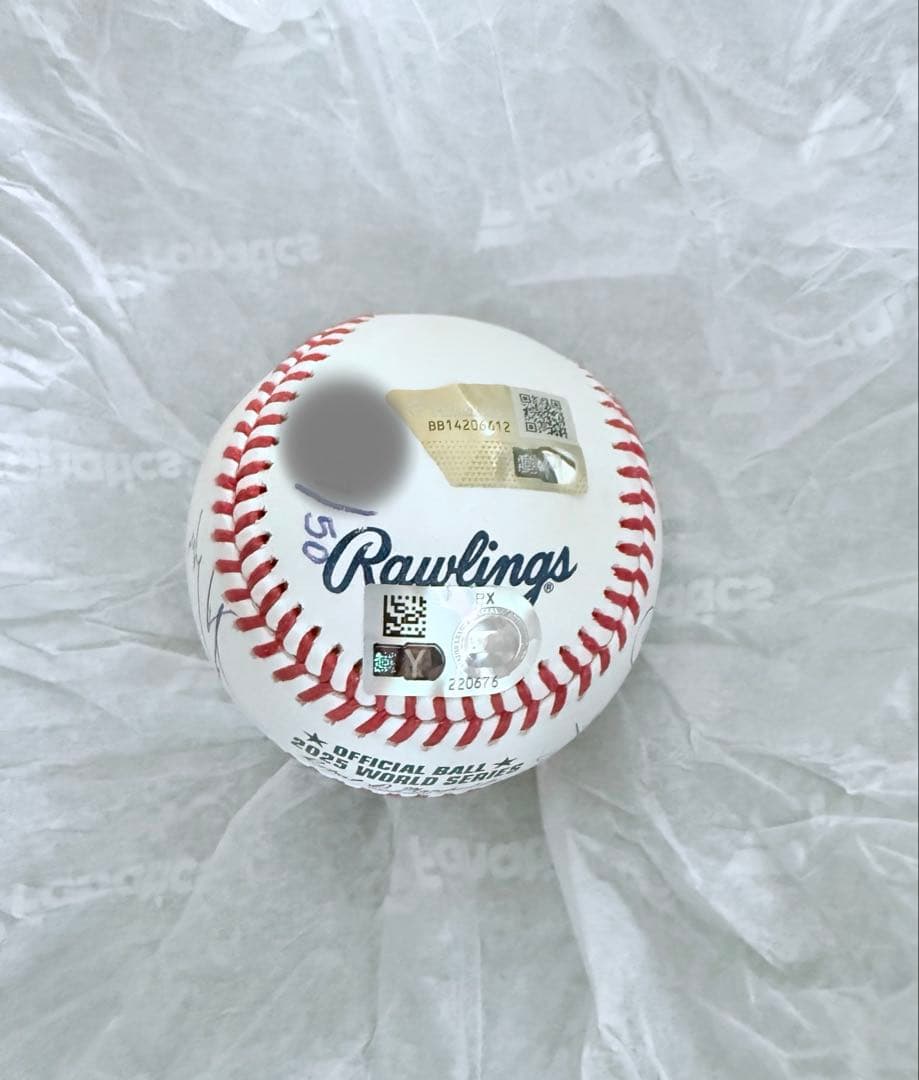 MLBドジャース 2025ワールドシリーズ優勝記念7選手直筆サインボール