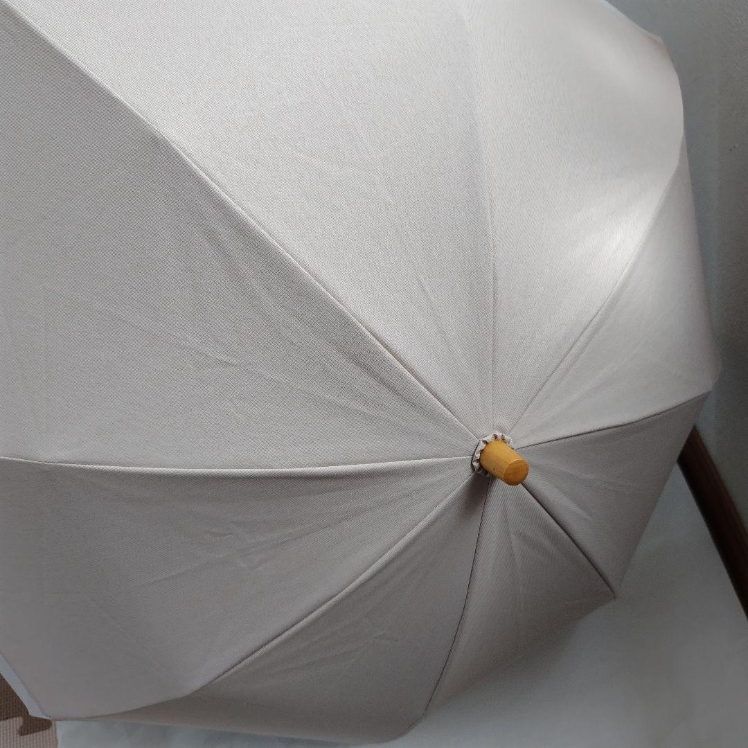 新品同様品°*☆サンバリア100　コンビmoku ピンク　木曲がり手元　2段日傘