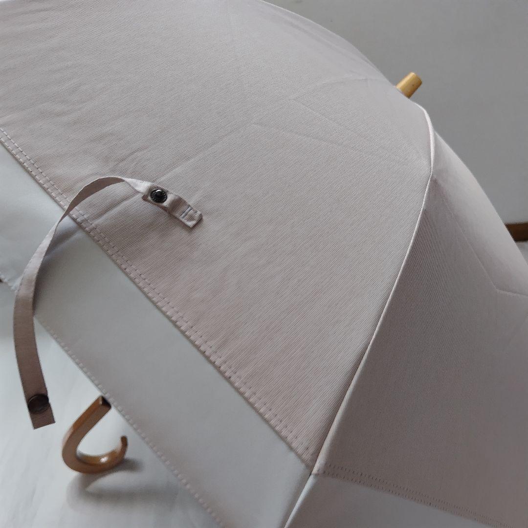 新品同様品°*☆サンバリア100　コンビmoku ピンク　木曲がり手元　2段日傘