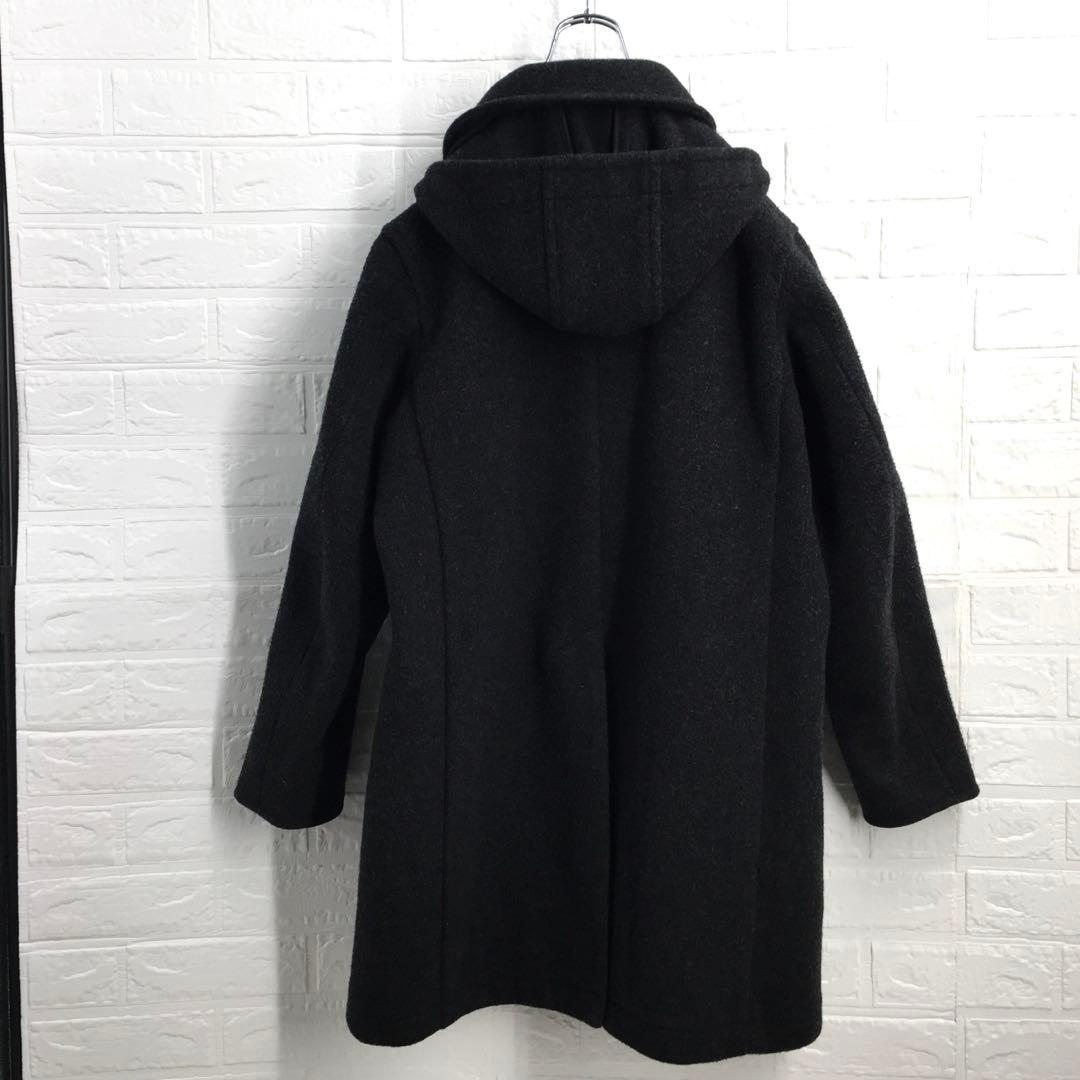 【人気サイズ40】DANTON ダントンウールモッサ 丸襟フード付 ロングコート