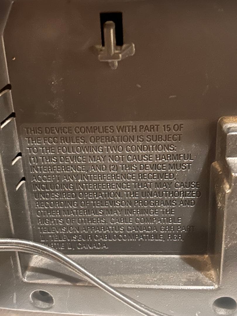 フナイ FUNPAL CATV対応チューナー内蔵14型テレビデオ VC-14F2