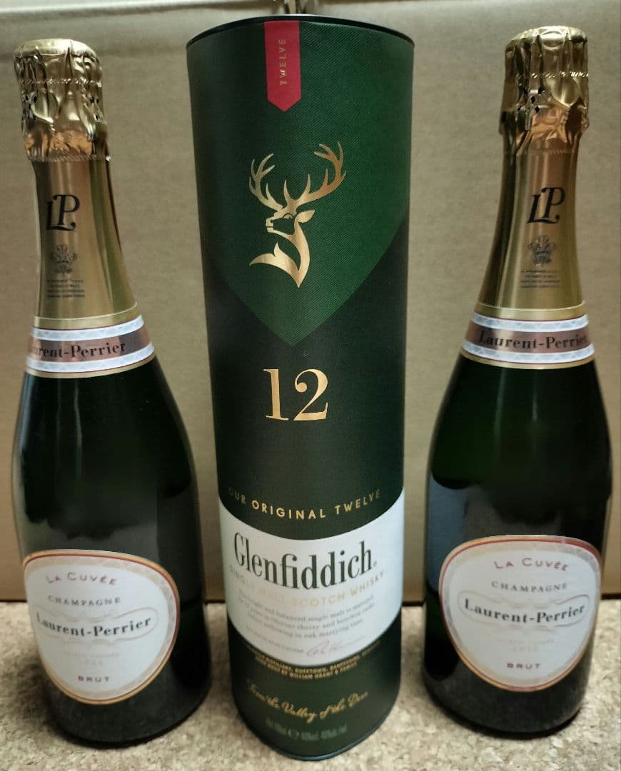 ローラン・ペリエ　ラ　キュベ　グレンフィディック　12年　セット