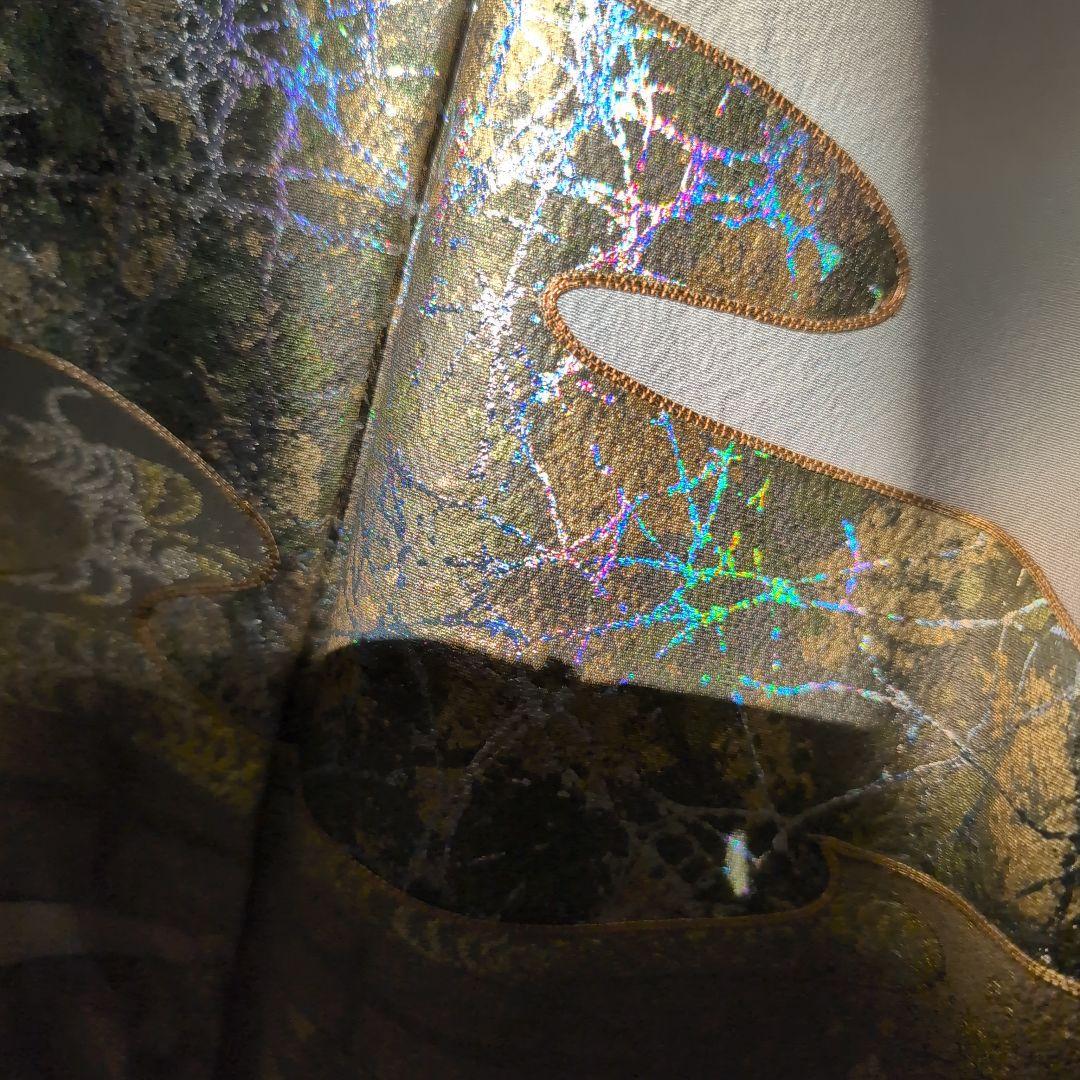 cIoudy 様[坪省平]正絹色留袖京染 本手描友禅本金使用　おしゃれガード落款