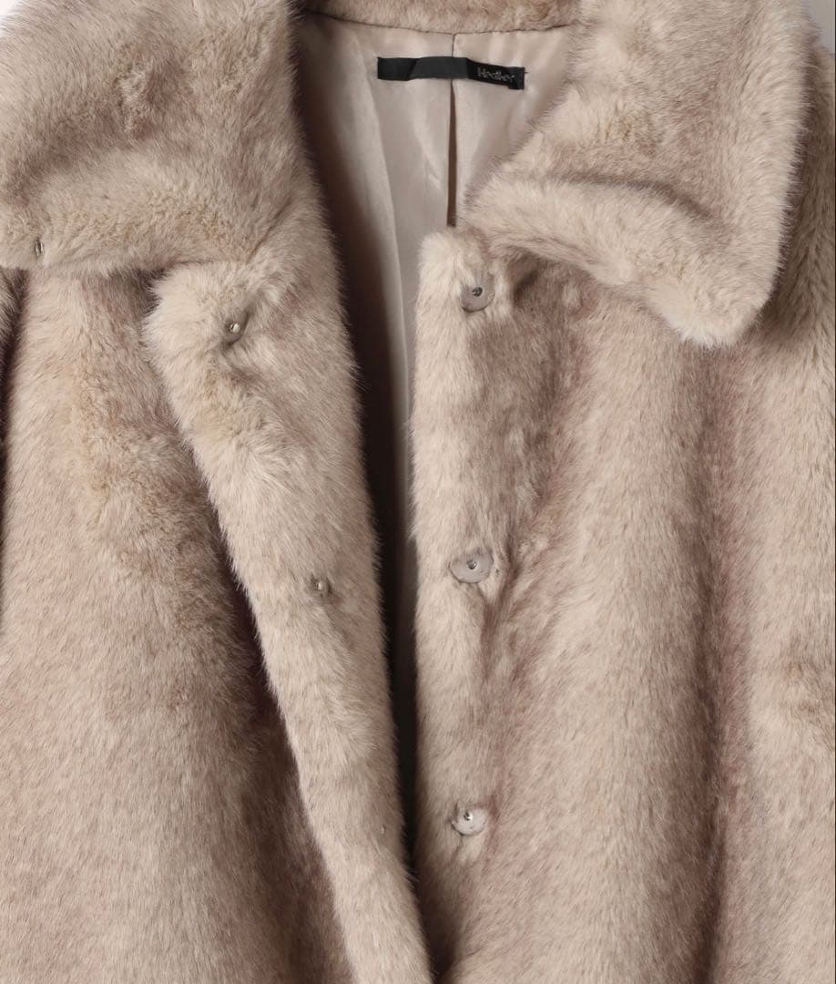 Heather MIXファーミドルジャケット　ベージュ　新品未使用　完売品