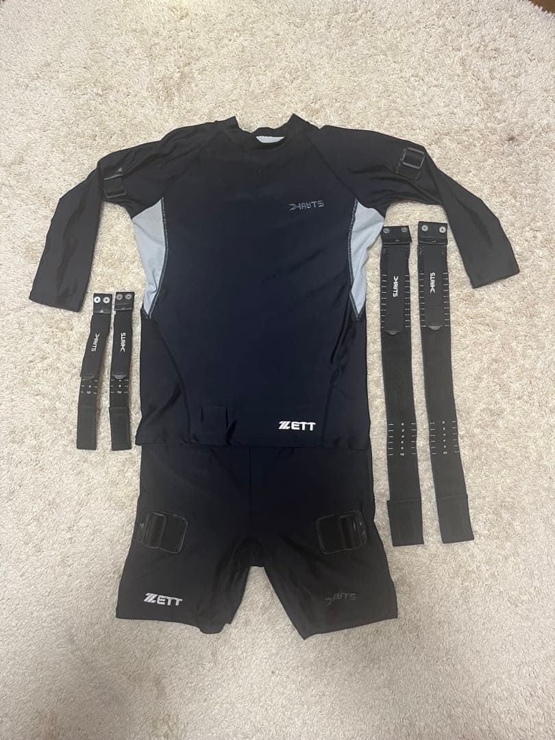 ZETT加圧トレーニングスーツ上下セット（ベルト付）