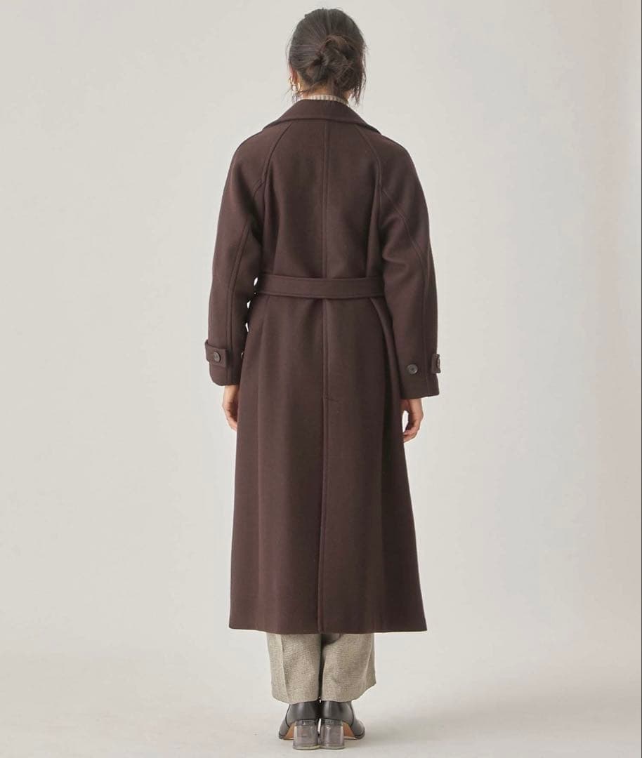 PUBLIC TOKYO ロングチェスターコート ブラック