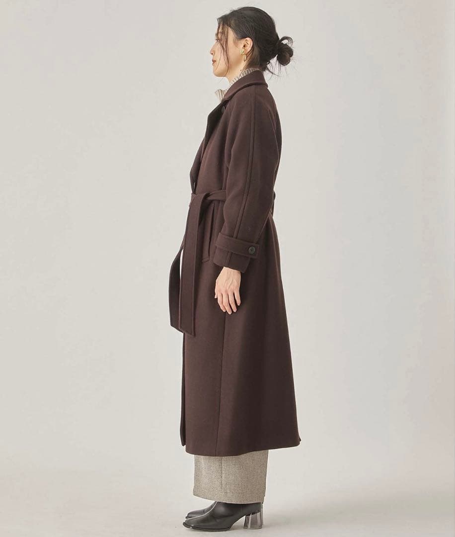 PUBLIC TOKYO ロングチェスターコート ブラック