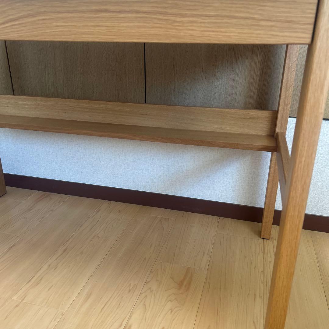【美品】無印良品　オーク無垢材デスク　1100×550×700