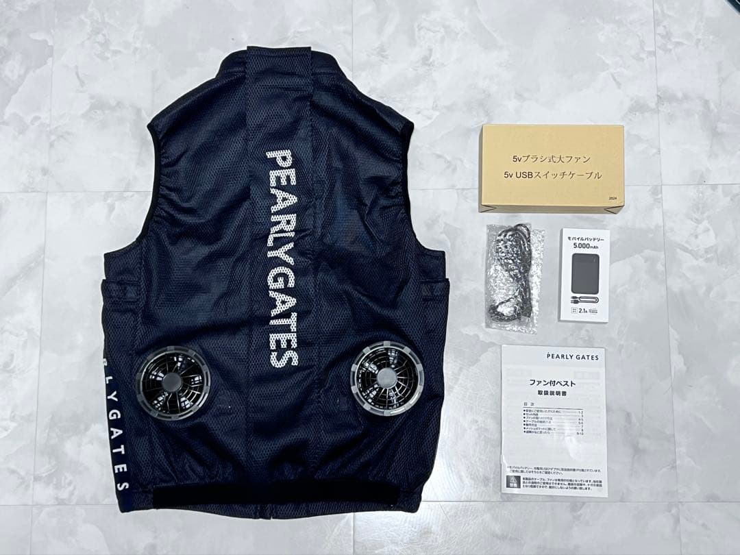 【未使用品】PEARLY GATES USBファン付きベスト Mサイズ