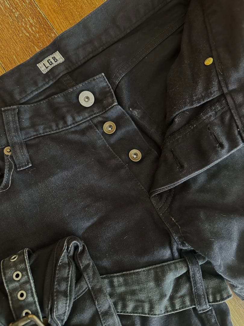 名作 LGB ルグランブルー ガンホルスターパンツ カーゴパンツ ブラック 30